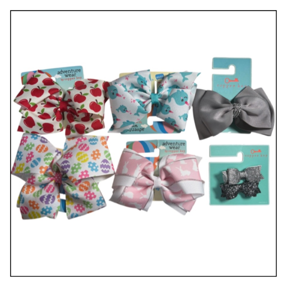 Copper Key Kids Hair Bow Collection - Multicolor
